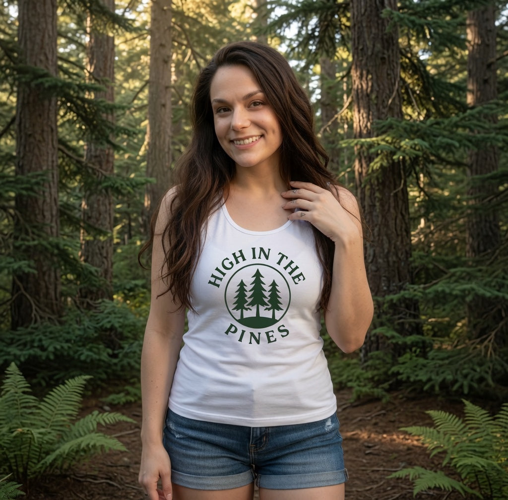 Live High. Run Free. Racerback Tank
