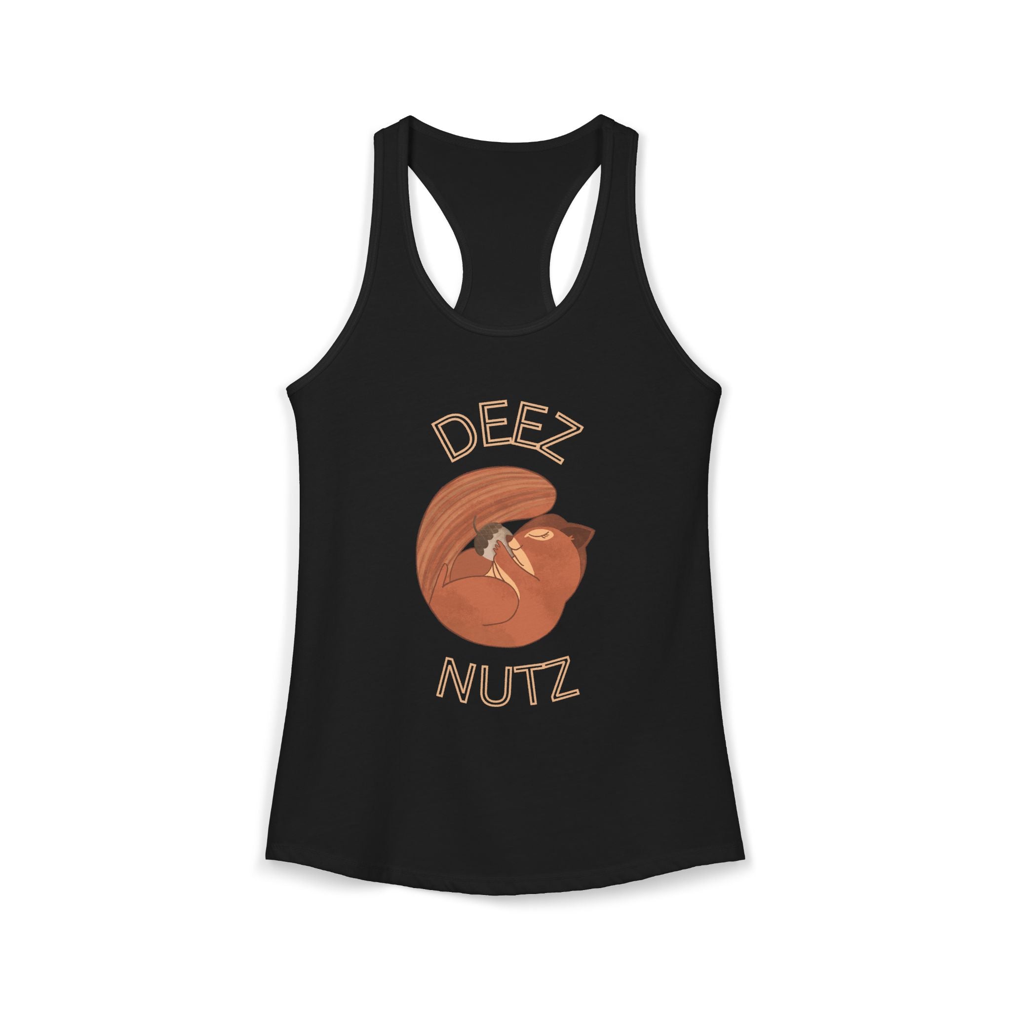 Deeez Nutz Women’s Racerback Tank: The Only Nuts Worth Hugging in Public